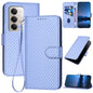 YX0070 Carbon Fiber Buckle Leather Phone Case with Lanyard, For Redmi 15 5G Global / 15 4G SEA 169.5mm, For Redmi 15 5G / 4G EU 171mm, For Redmi Turbo 4 Pro / Poco F7