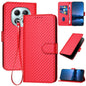 YX0070 Carbon Fiber Buckle Leather Phone Case with Lanyard, For Redmi Note 15 4G Global 164mm, For Redmi K90 / Xiaomi Poco F8 Pro 5G, For Redmi 15 5G Global / 15 4G SEA 169.5mm