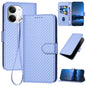 YX0070 Carbon Fiber Buckle Leather Phone Case with Lanyard, For Redmi A7 Pro 4G / 5G 171mm / Poco C85x 5G, For Redmi Turbo 5 Max / Poco X8 Pro Max, For Redmi Turbo 5 5G / Poco X8 Pro 5G