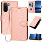 YX0070 Carbon Fiber Buckle Leather Phone Case with Lanyard, For Redmi A7 Pro 4G / 5G 171mm / Poco C85x 5G, For Redmi Turbo 5 Max / Poco X8 Pro Max, For Redmi Turbo 5 5G / Poco X8 Pro 5G