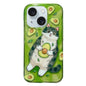 Illustration Graffiti Cat Pattern Double Layer LMD Phone Case