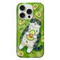 Illustration Graffiti Cat Pattern Double Layer LMD Phone Case