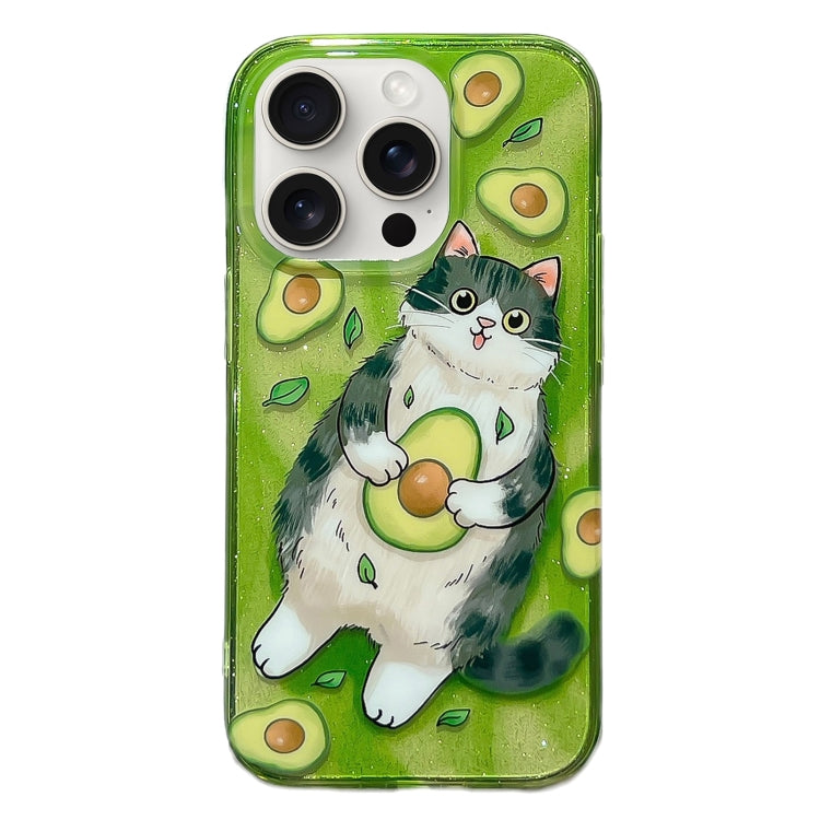 Illustration Graffiti Cat Pattern Double Layer LMD Phone Case