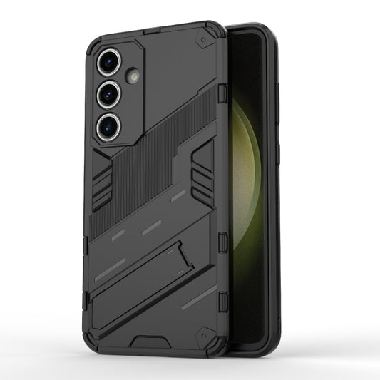 Punk Armor 2 in 1 PC + TPU Shockproof Phone Case with Invisible Holder