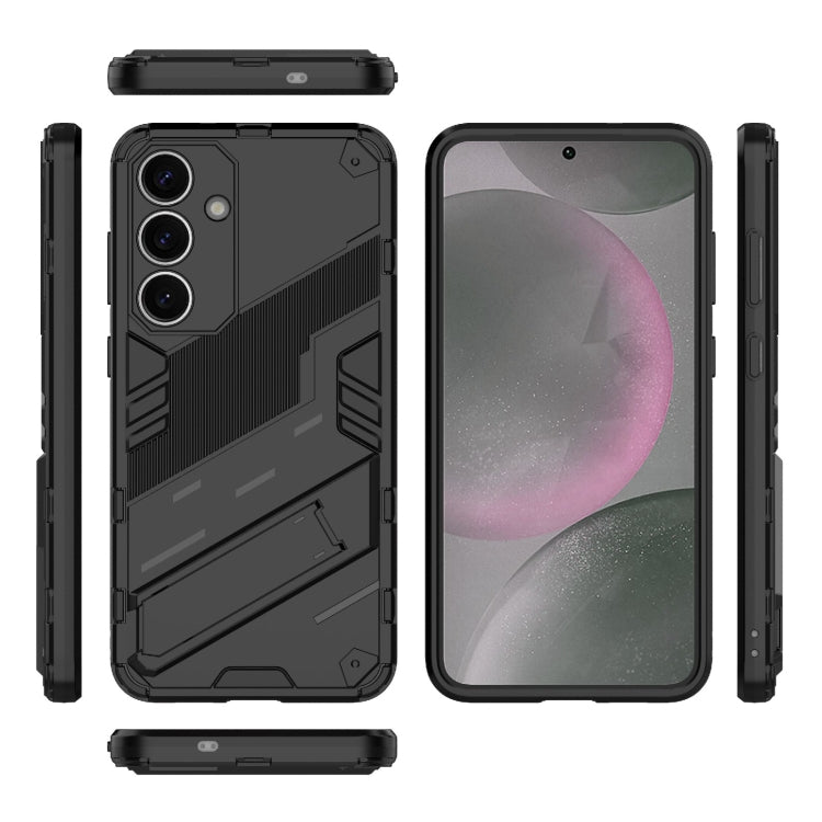 Punk Armor 2 in 1 PC + TPU Shockproof Phone Case with Invisible Holder
