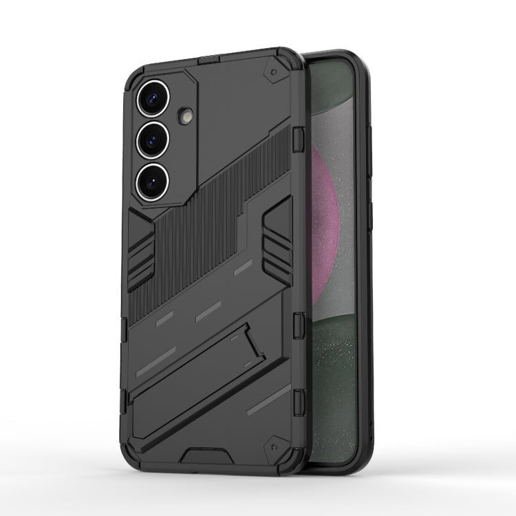 Punk Armor 2 in 1 PC + TPU Shockproof Phone Case with Invisible Holder
