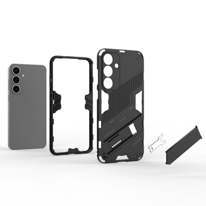 Punk Armor 2 in 1 PC + TPU Shockproof Phone Case with Invisible Holder