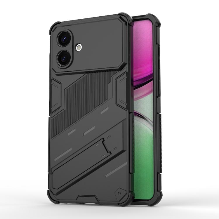 Punk Armor 2 in 1 PC + TPU Shockproof Phone Case with Invisible Holder