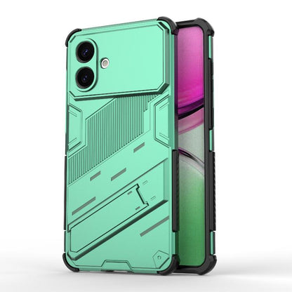 Punk Armor 2 in 1 PC + TPU Shockproof Phone Case with Invisible Holder