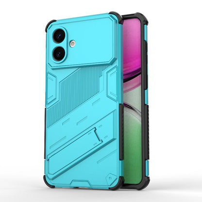 Punk Armor 2 in 1 PC + TPU Shockproof Phone Case with Invisible Holder