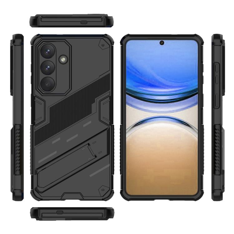 Punk Armor 2 in 1 PC + TPU Shockproof Phone Case with Invisible Holder