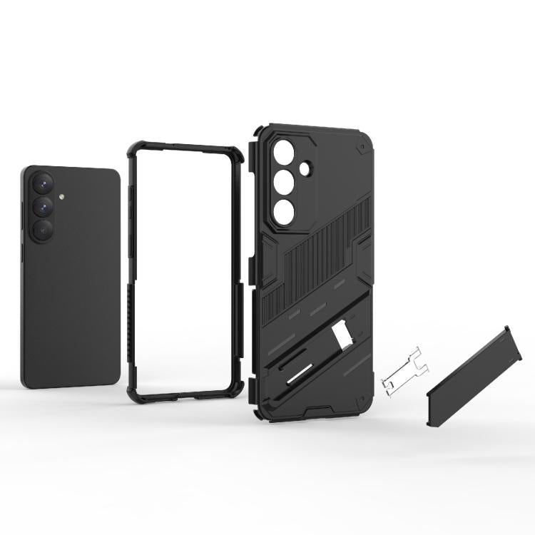 Punk Armor 2 in 1 PC + TPU Shockproof Phone Case with Invisible Holder