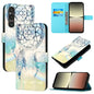 3D Painting Horizontal Flip Leather Phone Case, For Sony Xperia 5 VI, For Sony Xperia 5 V, For Sony Xperia 1 V