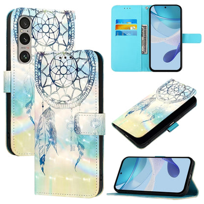 3D Painting Horizontal Flip Leather Phone Case, For Sony Xperia 1 VIII, For Sony Xperia 10 VI, For Sony Xperia 1 VI