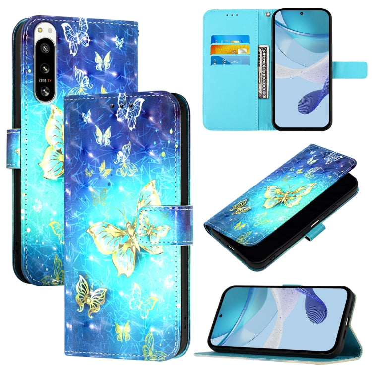 3D Painting Horizontal Flip Leather Phone Case, For Sony Xperia 10 V, For Sony Xperia 5 IV, For Sony Xperia 10 IV