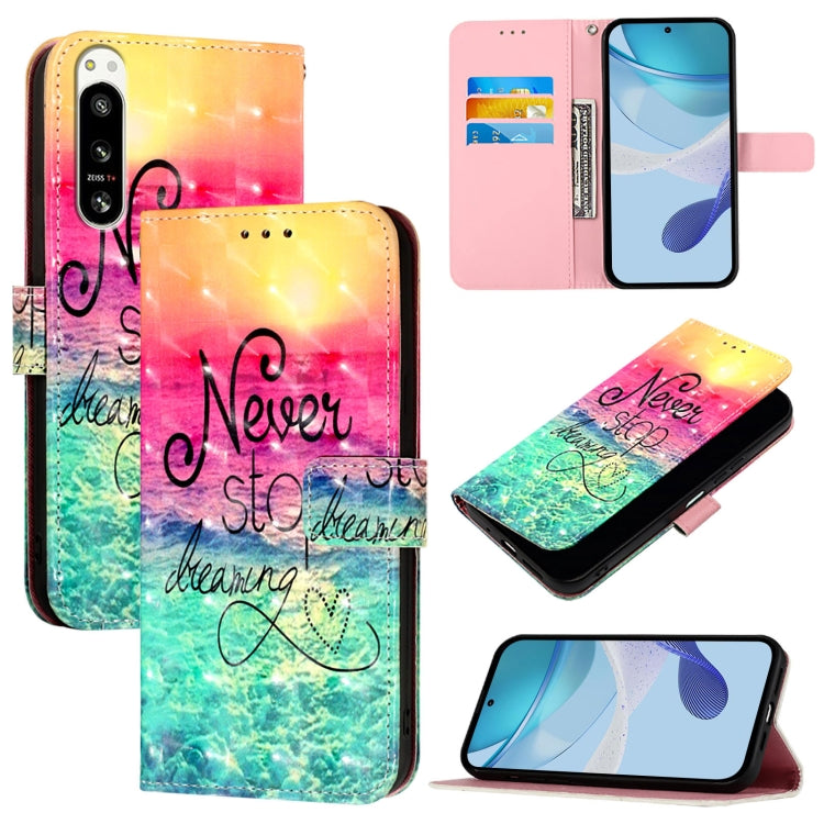 3D Painting Horizontal Flip Leather Phone Case, For Sony Xperia 10 V, For Sony Xperia 5 IV, For Sony Xperia 10 IV