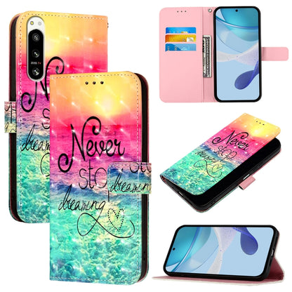 3D Painting Horizontal Flip Leather Phone Case, For Sony Xperia 10 V, For Sony Xperia 5 IV, For Sony Xperia 10 IV