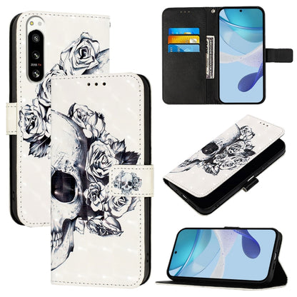 3D Painting Horizontal Flip Leather Phone Case, For Sony Xperia 10 V, For Sony Xperia 5 IV, For Sony Xperia 10 IV