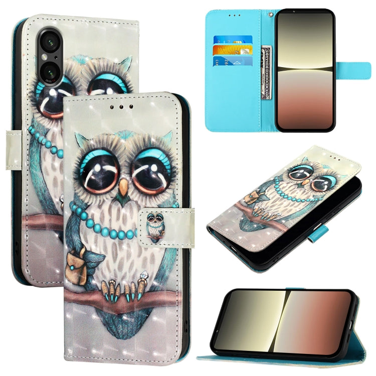 3D Painting Horizontal Flip Leather Phone Case