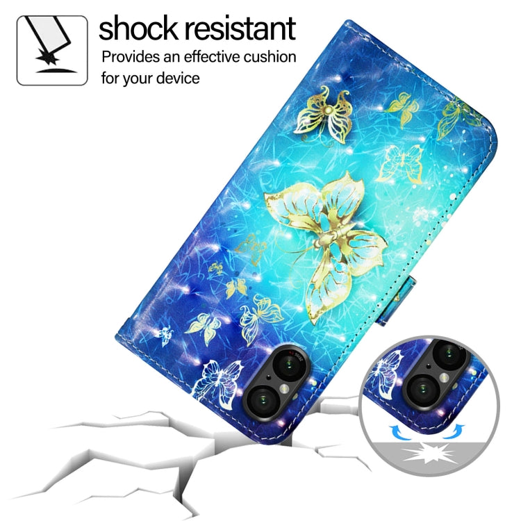3D Painting Horizontal Flip Leather Phone Case, For Sony Xperia 5 VI, For Sony Xperia 5 V, For Sony Xperia 1 V