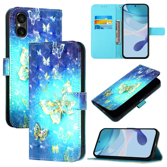 3D Painting Horizontal Flip Leather Phone Case, For Sony Xperia 5 VI, For Sony Xperia 5 V, For Sony Xperia 1 V
