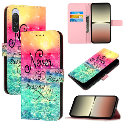 3D Painting Horizontal Flip Leather Phone Case, For Sony Xperia 10 V, For Sony Xperia 5 IV, For Sony Xperia 10 IV