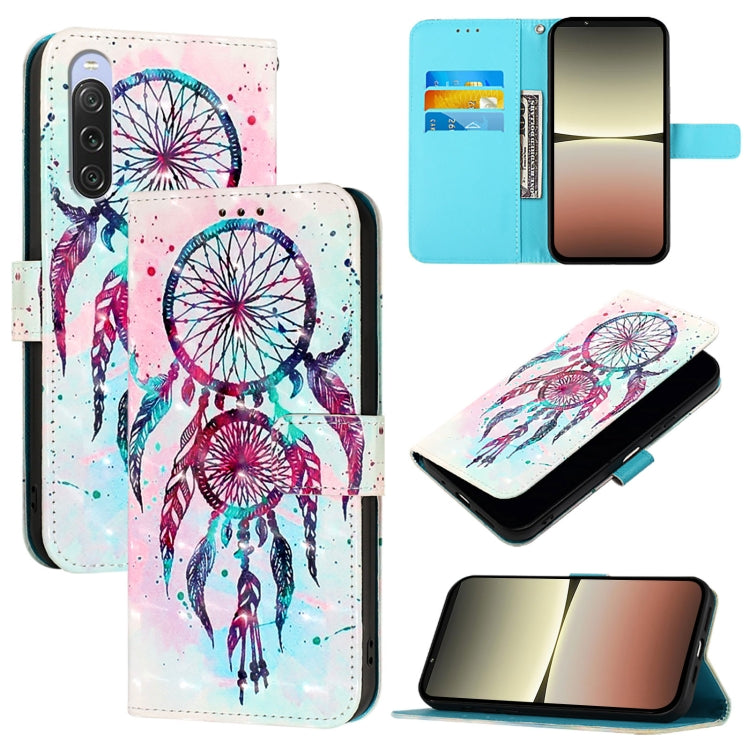 3D Painting Horizontal Flip Leather Phone Case, For Sony Xperia 10 V, For Sony Xperia 5 IV, For Sony Xperia 10 IV