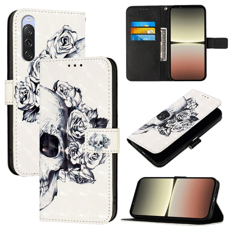 3D Painting Horizontal Flip Leather Phone Case, For Sony Xperia 10 V, For Sony Xperia 5 IV, For Sony Xperia 10 IV