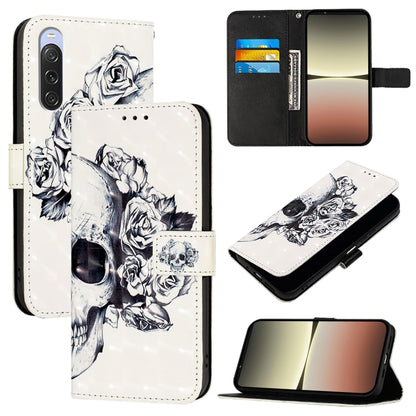 3D Painting Horizontal Flip Leather Phone Case, For Sony Xperia 10 V, For Sony Xperia 5 IV, For Sony Xperia 10 IV