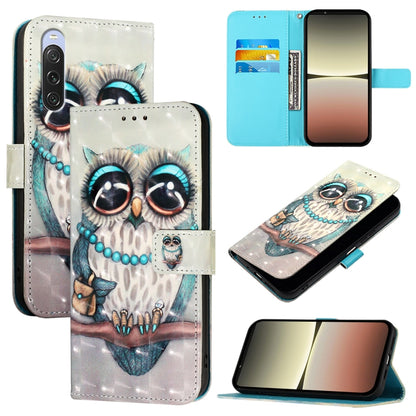 3D Painting Horizontal Flip Leather Phone Case, For Sony Xperia 10 V, For Sony Xperia 5 IV, For Sony Xperia 10 IV