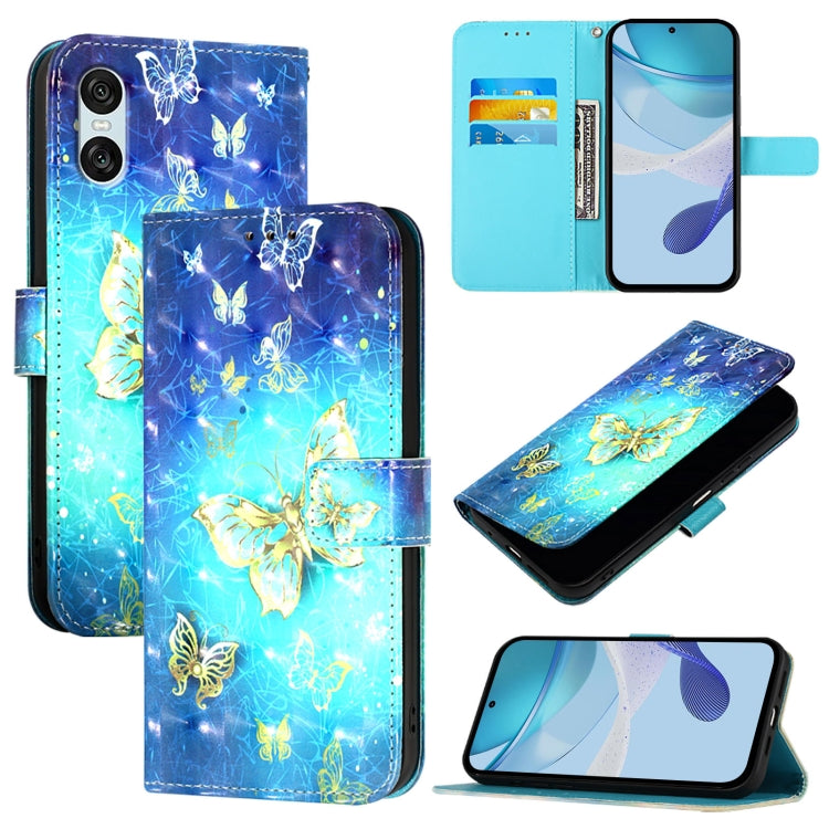 3D Painting Horizontal Flip Leather Phone Case, For Sony Xperia 1 VIII, For Sony Xperia 10 VI, For Sony Xperia 1 VI