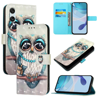 3D Painting Horizontal Flip Leather Phone Case, For Sony Xperia 1 VIII, For Sony Xperia 10 VI, For Sony Xperia 1 VI