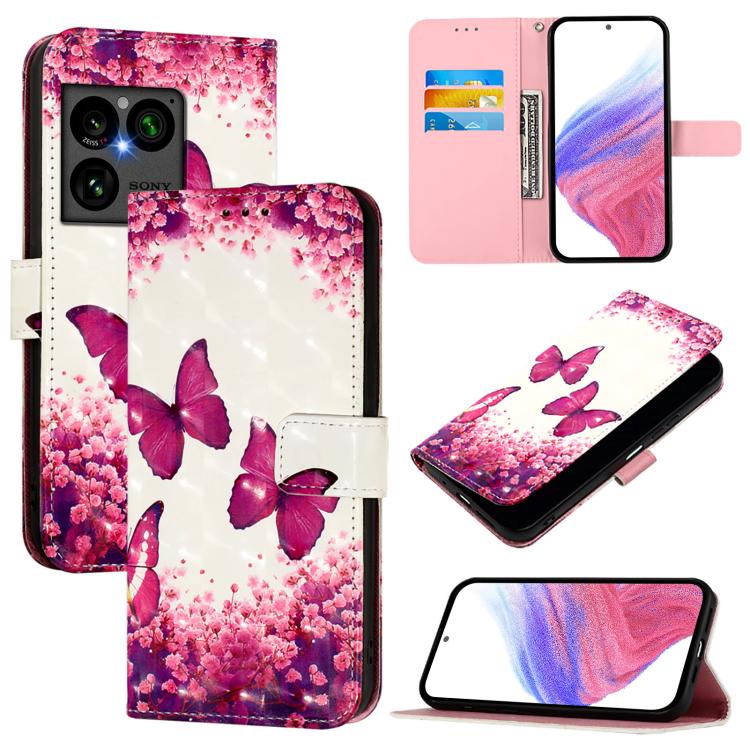 3D Painting Horizontal Flip Leather Phone Case, For Sony Xperia 1 VIII, For Sony Xperia 10 VI, For Sony Xperia 1 VI