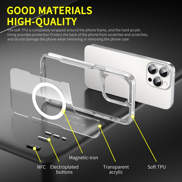 MagSafe Acrylic + TPU Transparent Full Coverage Phone Case