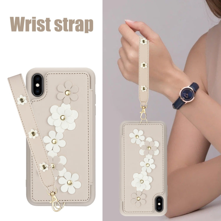 Crossbody Flower Pattern Leather Phone Case