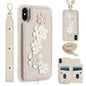 Crossbody Flower Pattern Leather Phone Case