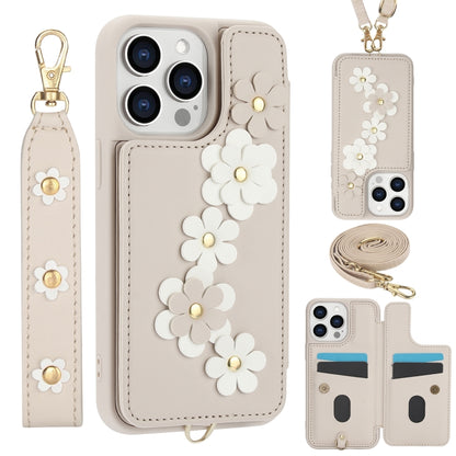 Crossbody Flower Pattern Leather Phone Case, For iPhone 12 Pro Max, For iPhone 11 Pro Max, For iPhone 11, For iPhone 11 Pro