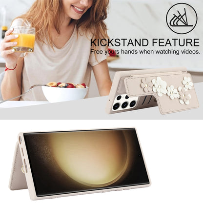 Crossbody Flower Pattern Leather Phone Case