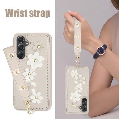 Crossbody Flower Pattern Leather Phone Case
