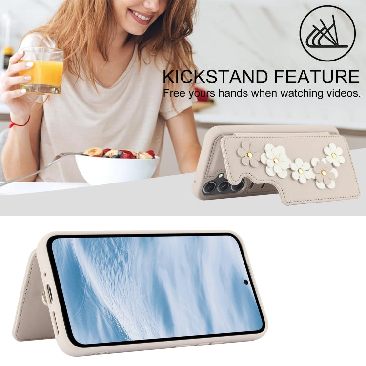 Crossbody Flower Pattern Leather Phone Case