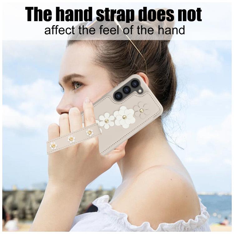 Crossbody Flower Pattern Leather Phone Case, For Samsung Galaxy S26+ 5G, For Samsung Galaxy S26 Ultra 5G, For Samsung Galaxy S26 5G, For Samsung Galaxy S25 Edge 5G