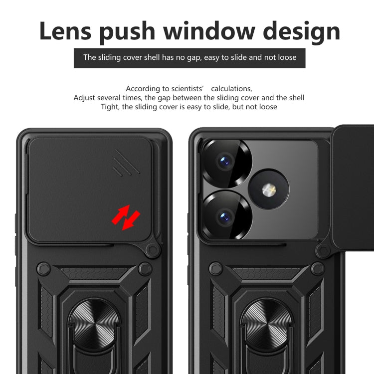 Sliding Camera Cover Design TPU+PC Phone Case, For Xiaomi Poco F6, For Xiaomi Poco F6 Pro, For Xiaomi 13 Ultra