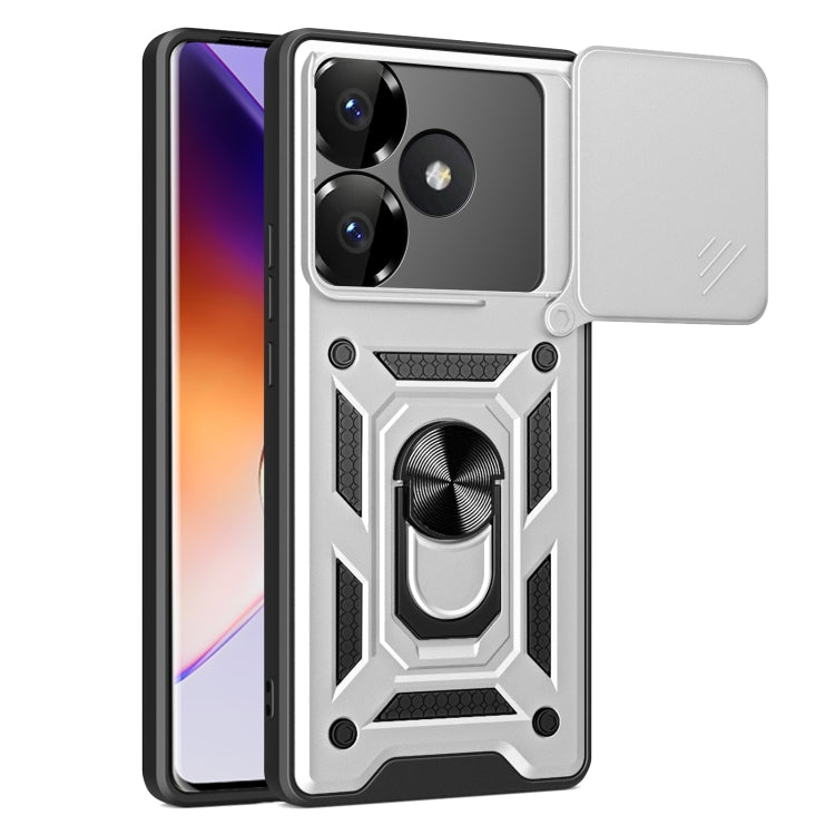 Sliding Camera Cover Design TPU+PC Phone Case, For Xiaomi 14T Pro 5G, For Xiaomi 14T 5G, For Xiaomi Poco F6