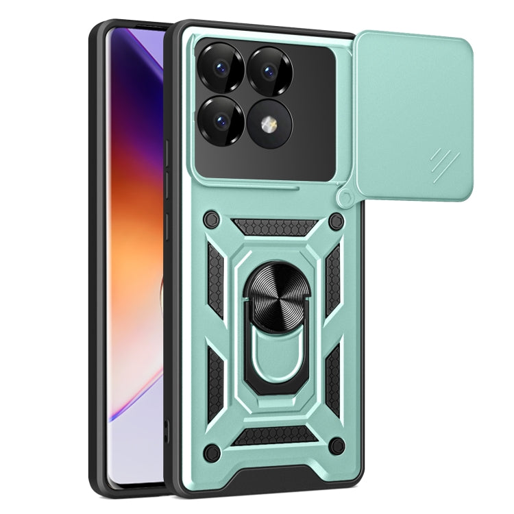 Sliding Camera Cover Design TPU+PC Phone Case, For Xiaomi Poco F6 Pro, For Xiaomi 13 Ultra