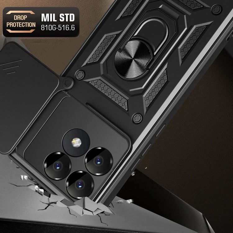 Sliding Camera Cover Design TPU+PC Phone Case, For Xiaomi Poco F6 Pro, For Xiaomi 13 Ultra