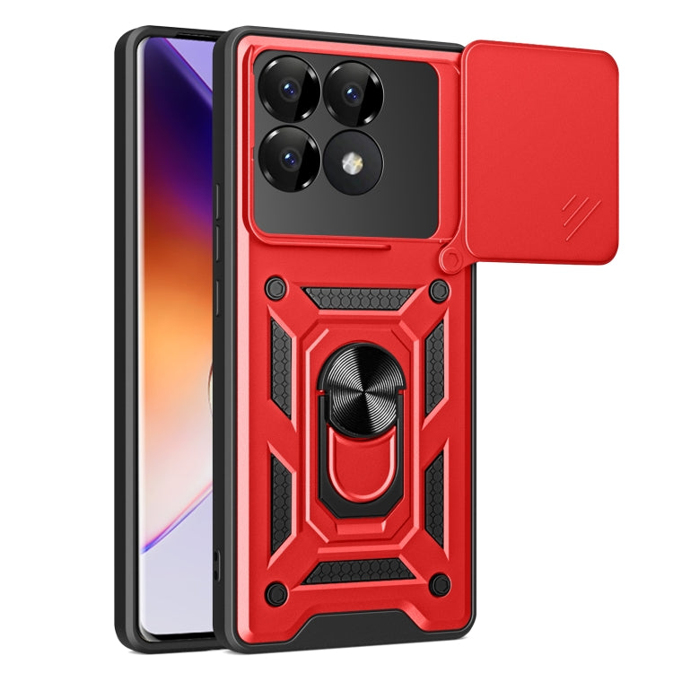 Sliding Camera Cover Design TPU+PC Phone Case, For Xiaomi Poco F6 Pro, For Xiaomi 13 Ultra
