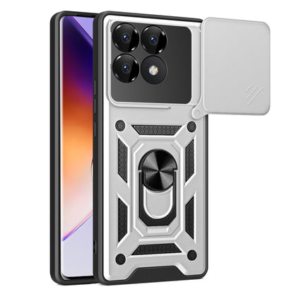 Sliding Camera Cover Design TPU+PC Phone Case, For Xiaomi Poco F6 Pro, For Xiaomi 13 Ultra