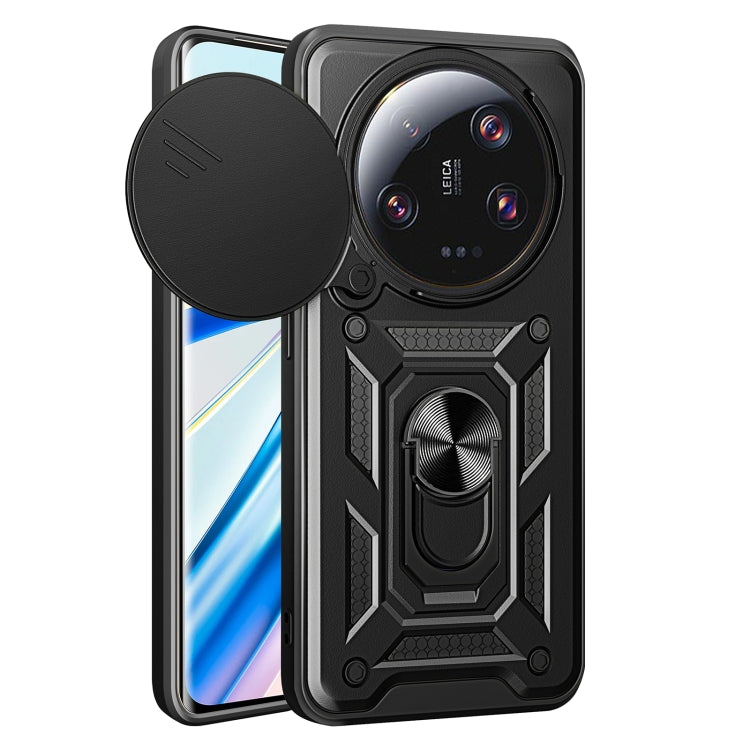 Sliding Camera Cover Design TPU+PC Phone Case, For Xiaomi Poco F6 Pro, For Xiaomi 13 Ultra