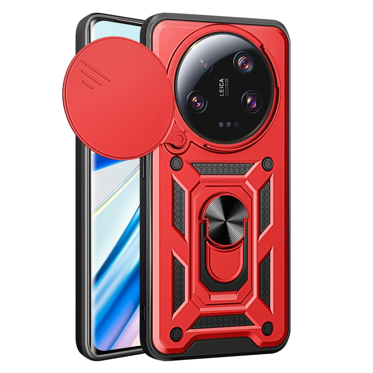 Sliding Camera Cover Design TPU+PC Phone Case, For Xiaomi Poco F6 Pro, For Xiaomi 13 Ultra