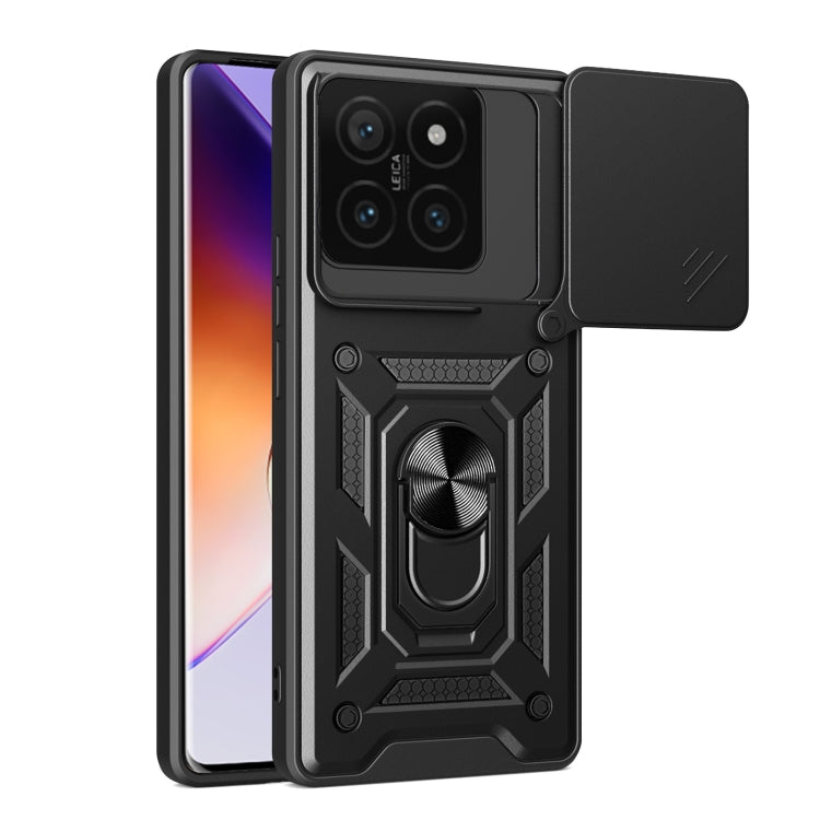 Sliding Camera Cover Design TPU+PC Phone Case, For Xiaomi 14T Pro 5G, For Xiaomi 14T 5G, For Xiaomi Poco F6